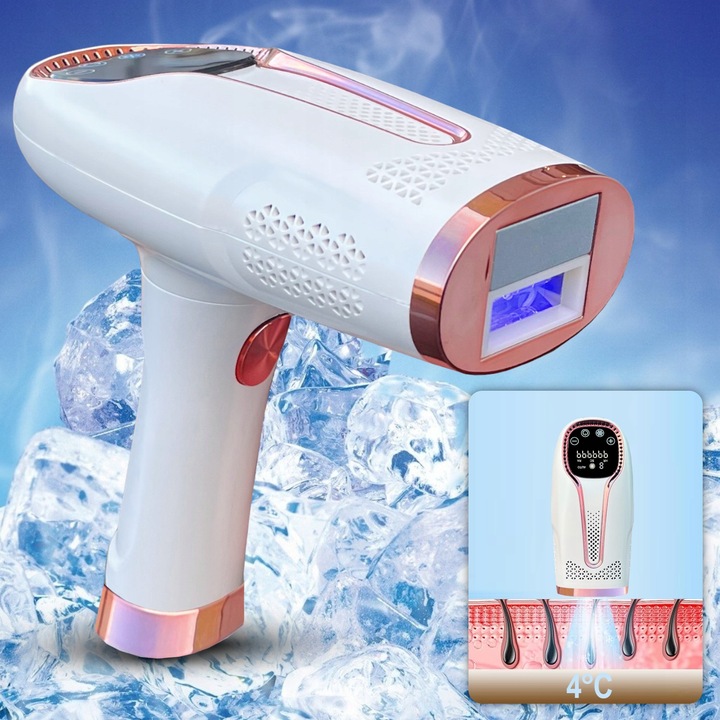DEPILATOR IPL do WŁOSÓW CIAŁA NÓG LASEROWY BEZPIECZNY BEZBOLESNY CHŁODZENIE