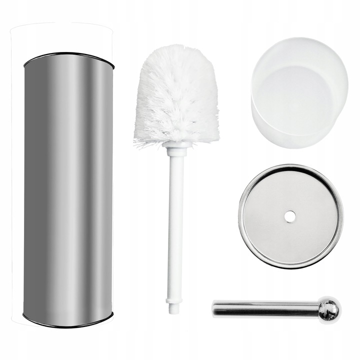 STOJAK UCHWYT NA PAPIER + SZCZOTKA DO WC ZESTAW STABILNY WYTRZYMAŁY MODNY