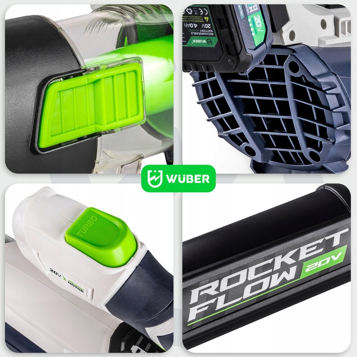 AKUMULATOROWA DMUCHAWA OGRODOWA DO LIŚCI ŚNIEGU AKUMULATOR 4.0 AH