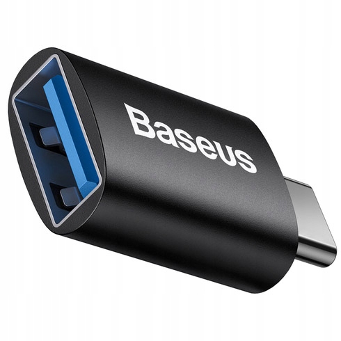 Baseus mini przejściówka, adapter USB-C na USB-A