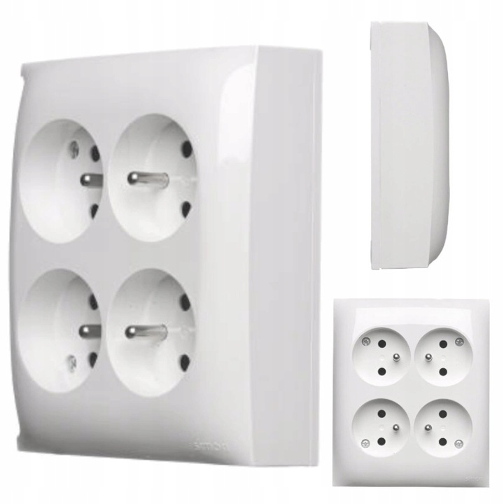 AQUACLICK GNIAZDO NATYNKOWE 4-KROTNE Z/U BIAŁE