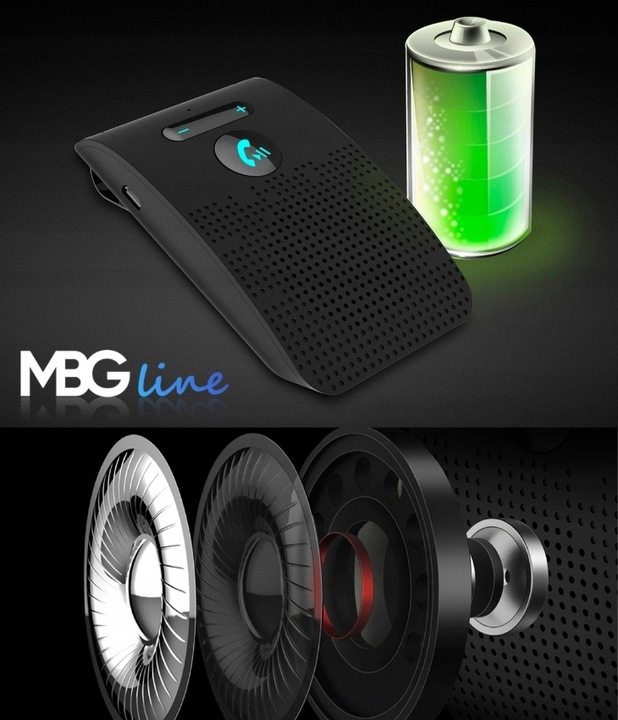 ZESTAW GŁOŚNOMÓWIĄCY PO POLSKU DO SAMOCHODU BEZPRZEWODOWY BLUETOOTH 5.0 B7R