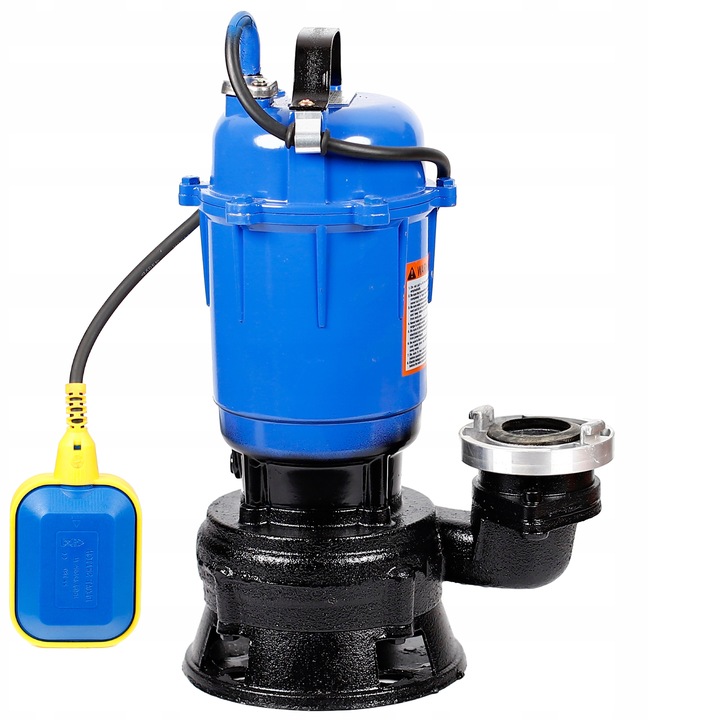 POMPA DO WODY BRUDNEJ CZYSTEJ SZAMBA SZLAMU PŁYWAK ROZDRABNIACZ MOCNA