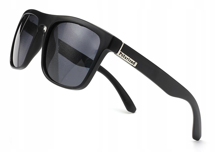 OKULARY PRZECIWSŁONECZNE MĘSKIE POLARYZACYJNE UV 400 ETUI POLARIZED CZARNE