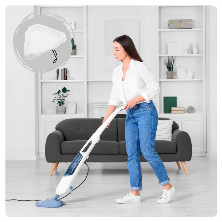 6 x NAKŁADKI WKŁAD do MOPA PAROWEGO 100% MIKROFIBRY UNIWERSALNE