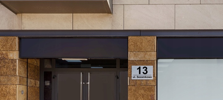 Nierdzewny Numer Na Dom Tabliczka Adresowa z Numerem Domu 32x21 cm