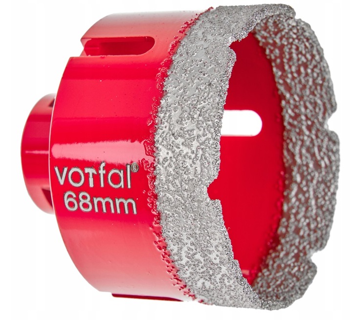 OTWORNICA DIAMENTOWA 68MM + ADAPTER M14 WIERTŁO DIAMENTOWE DO GRESU