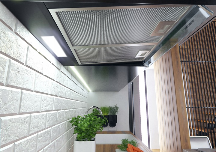 OKAP PODSZAFKOWY KUCHENNY 60cm BERDSEN CZARNY 10A