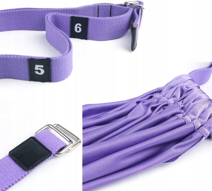 HAMAK CHUSTA DO ROZCIĄGANIA STRETCHING JOGA HUŚTAWKA ĆWICZENIA JOGI