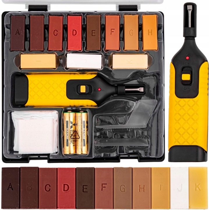 ZESTAW NAPRAWCZY DO PANELI MEBLI ZADRAPANIE WOSK DO NAPRAWY DREWNA