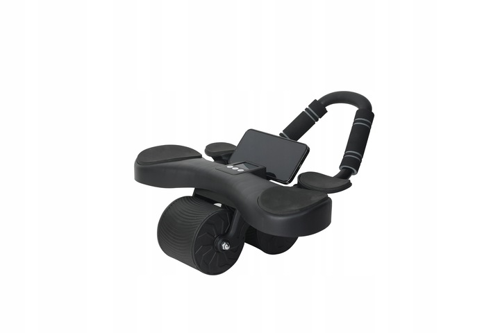 ROLLER DO TRENINGU MIĘŚNI BRZUCHA FIT PRO MAX LCD + uchwyt na smartphone