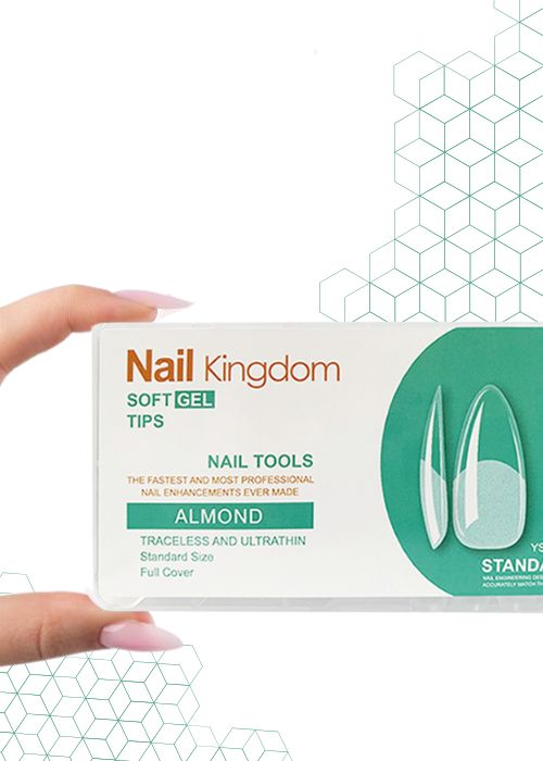 Tipsy Do Przedłużania Paznokci Migdał Almond w kasetce 120 szt.