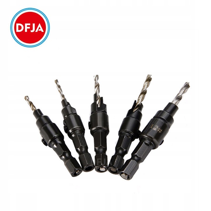 Wiertła do konfirmatów Wysoka Jakość M2 6el konfirmatu drewna zestaw 5-12mm