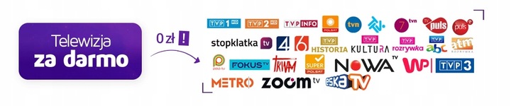 Antena DVB-T2 do Telewizji naziemnej Aktywna TV pokojowa 30 dB 4K LTE