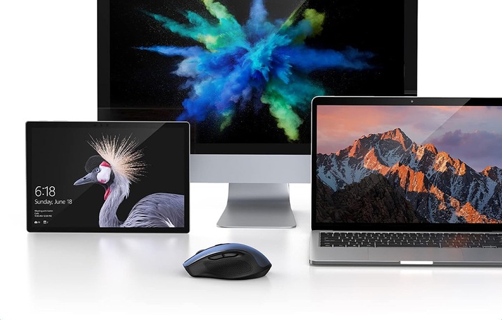 NIEBIESKA MYSZKA BEZPRZEWODOWA MYSZ DO KOMPUTERA 4000 DPI NA USB UGREEN