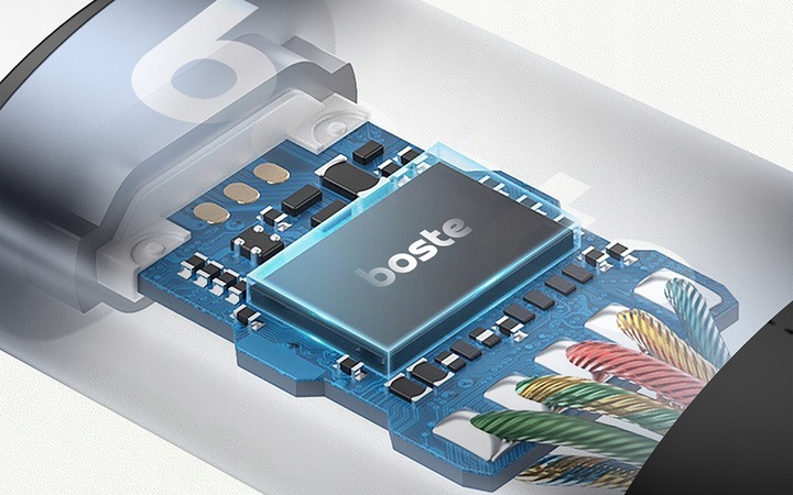 BOSTE ADAPTER PRZEJŚCIÓWKA AUDIO LIGHTNING DO IPHONE - MINI JACK AUX 12CM