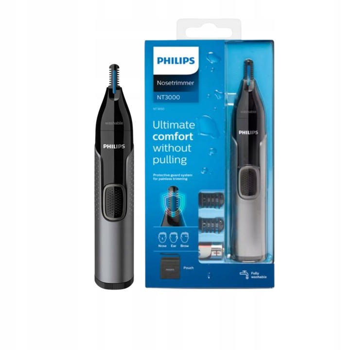 Trymer do nosa Philips NT 3650/16 Series 3000 nasadki do brwi