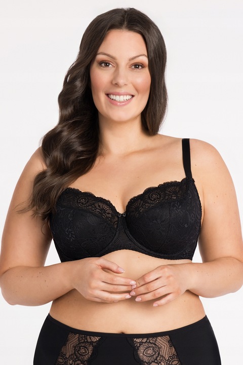 Doskonały Biustonosz półusztywniany GORSENIA K357 BLANCA czarny