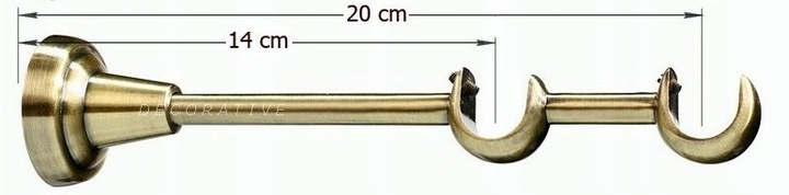 KARNISZ podwójny 19+19 / 200 cm LUXURY CICHE KÓŁKA wzory 6 KOLORÓW wybór