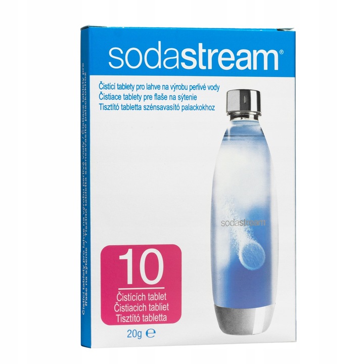 TABLETKI CZYSZCZĄCE DO BUTLI BUTELEK SODASTREAM CLEANING KARAFEK 10