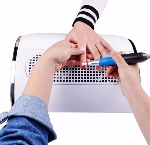 MOCNY POCHŁANIACZ PYŁU DO PAZNOKCI 80W 2 wiatraki