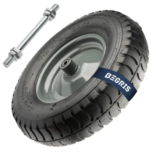 KOŁO KÓŁKO DO TACZKI TACZEK 4.00-8 400-8 400x8 8PR MOCNE Z DĘTKĄ