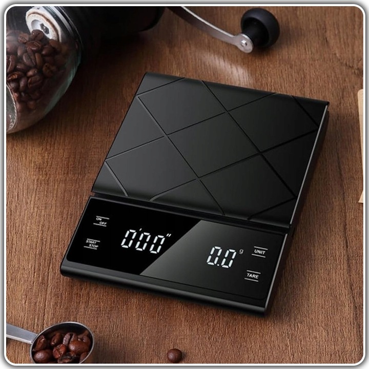 WAGA KUCHENNA DOMOWA PRECYZYJNA ELEKTRONICZNA 3KG KAWY WYŚWIETLACZ