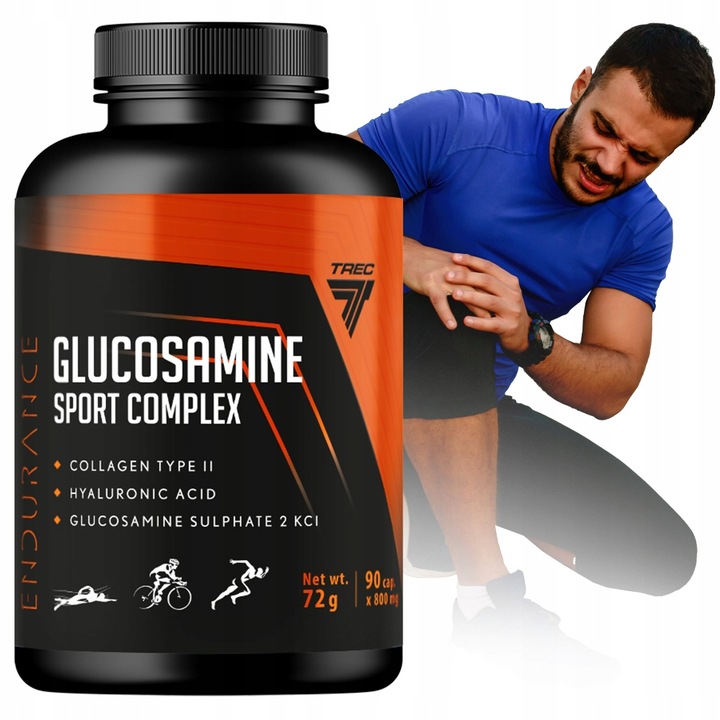 GLUKOZAMINA COMPLEX TREC KOLAGEN KWAS HIALURONOWY
