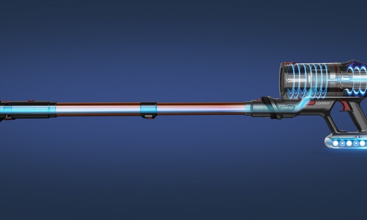 ODKURZACZ PIONOWY RĘCZNY BEZPRZEWODOWY + akcesoria LARESAR v7 500w