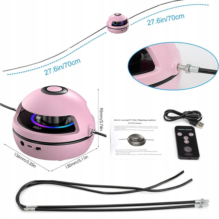 MUZYCZNA SKAKANKA, INTELIGENTNA AUTOMATYCZNA ELEKTRYCZNA SKAKANKA BLUETOOTH