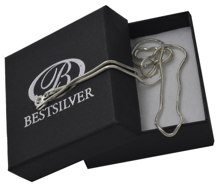 Łańcuszek Srebrny damski Żmijka 1,5mm 50cm Srebro