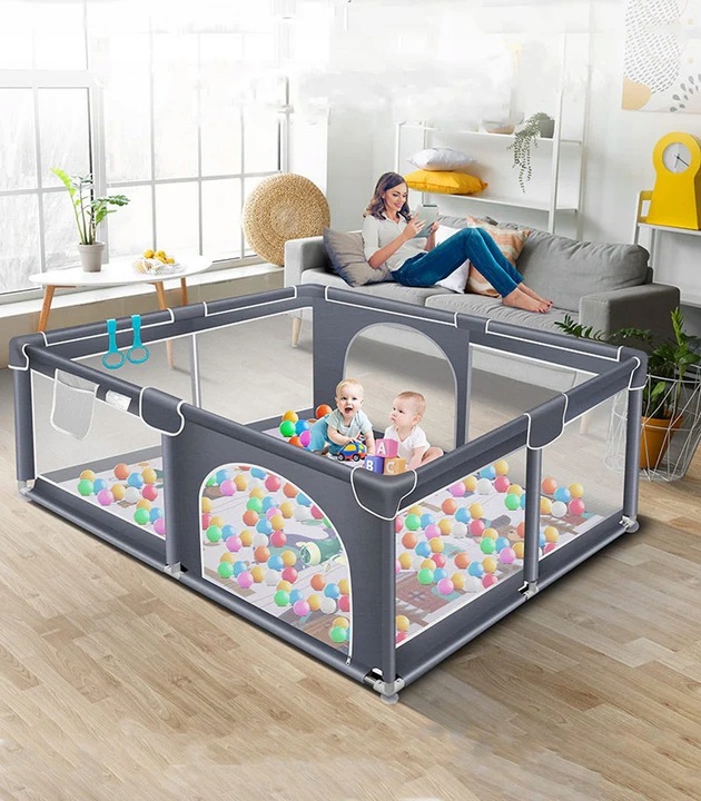 KOJEC Dla Dzieci SUCHY BASEN Plac Zabaw DZIECIĘCY 180x150 + PIŁECZKI