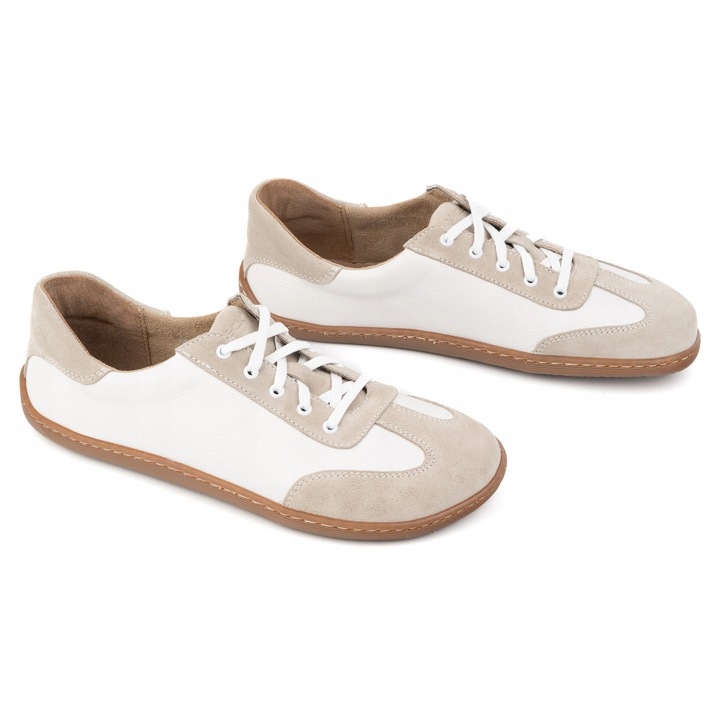 Buty barefoot minimalistyczne skórzane WASAK 0744W białe 39