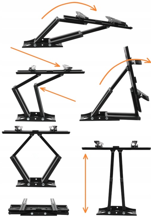 UCHWYT DO TELEWIZORA 26-70 CALI obrotowy EXTRA MOCNY wieszak TV stelaż hak