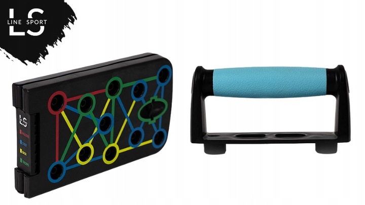 DESKA DO POMPEK WIELOFUNKCYJNA SOLIDNA TRENING SIŁA LINESPORT WSZECHSTRONNA