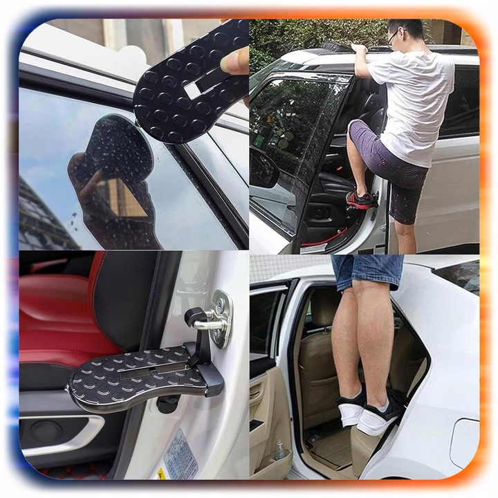 2W1 MOCNY STOPIEŃ DO SAMOCHODU AUTA PODEST DO BAGAŻNIKA DACHOWEGO + ZBIJAK