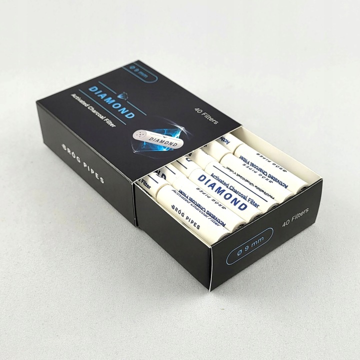 Filtr fajkowy Węglowy 9 mm Filtry do fajki BrogShop