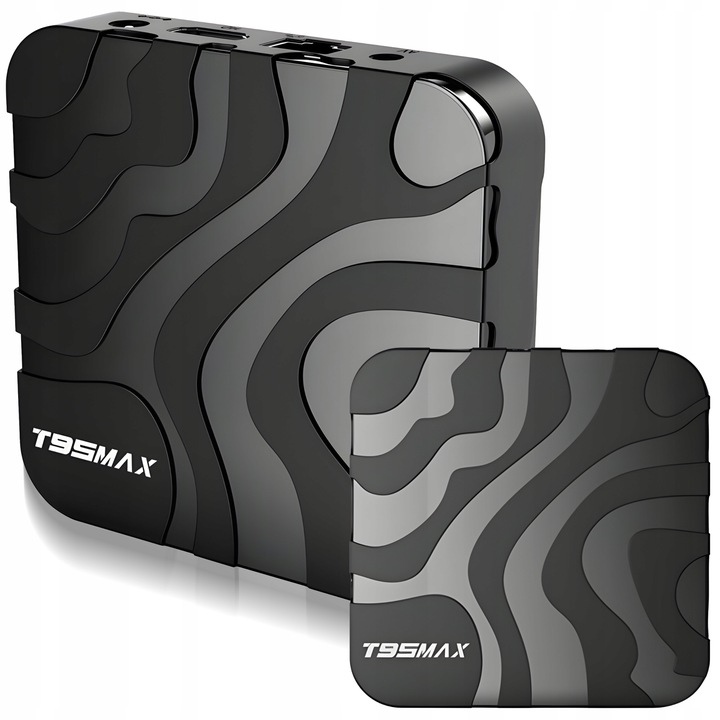 SMART TV BOX T95MAX ANDROID 9 64BIT 6K WIFI HDR USB 3.0 + PILOT KABEL