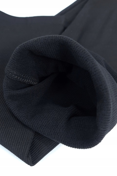 OCIEPLANE LEGGINSY W PRĄŻEK BAMBUSOWE wysoki stan CIEPŁE KRYJĄCE