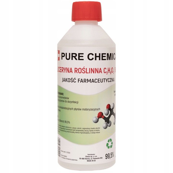 GLICERYNA ROŚLINNA + GLIKOL PROPYLENOWY ZESTAW GLIKOL I GLICERYNA 1l