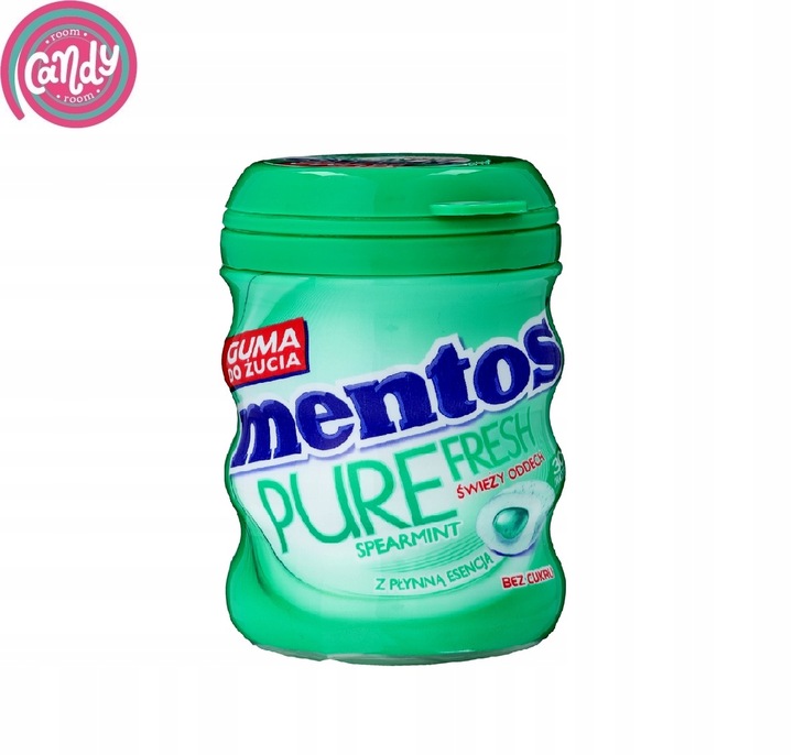 Mentos Pure Fresh guma do żucia bez cukru Spearmint miętowa łagodna 6x60g