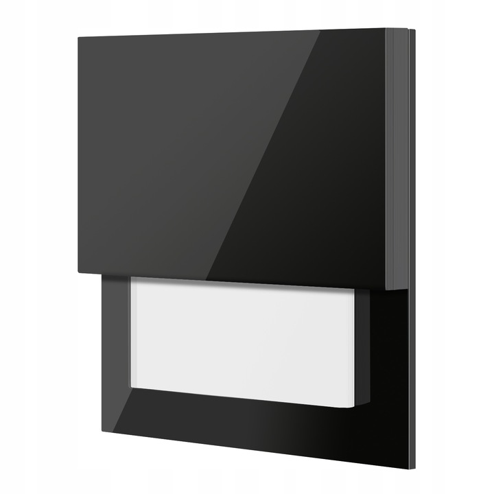 Oprawa schodowa 230V LED oświetlenie lampka schody CZARNA CIEPŁA 3000k