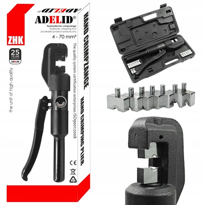 ZACISKARKA PRASKA HYDRAULICZNA DO KABLI 4-70 MM