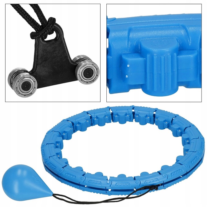 HULA HOP ODCHUDZAJACE OBCIĄŻENIE WYPUSTKI MODUŁOWY MASAŻER + OBCIĄŻNIK