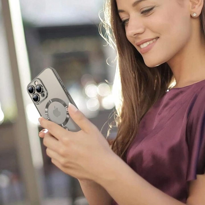 Etui case do iPhone 16 Pro tytan naturalny do MagSafe ochrona aparatów