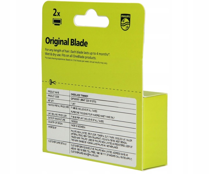 Ostrze tnące original 2szt OneBlade do golarki | QP220/51, QP220/55