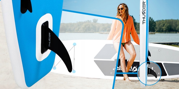 Stabilna DESKA SUP 320CM nadmuchiwana BEZPIECZNA zestaw + krzesełko