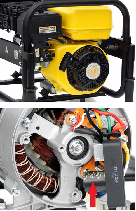 PROFESJONALNY AGREGAT PRĄDOTWÓRCZY 5,2kW generator AVR MIEDŹ STOJAN