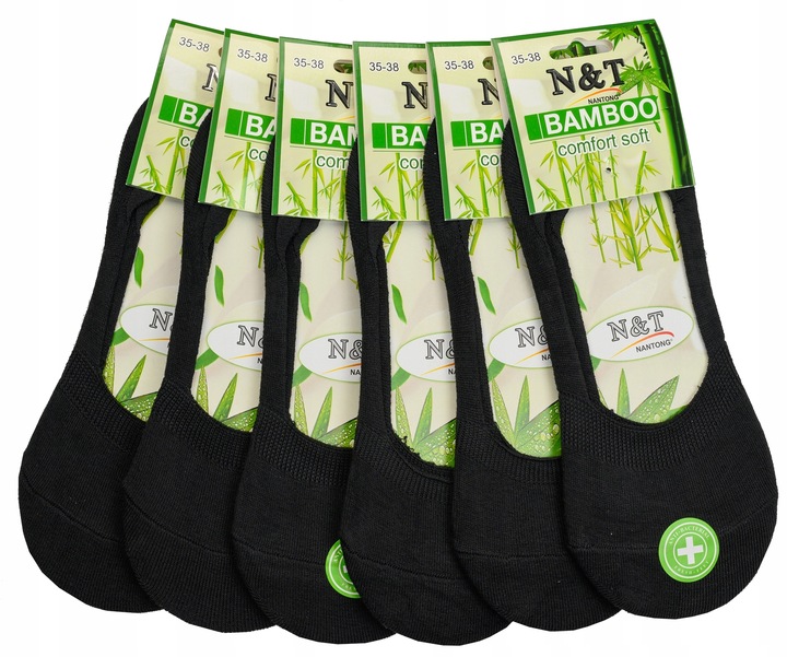 6 Par Stopki Damskie Skarpety Bambusowe Krótkie Skarpetki Antybakteryjne