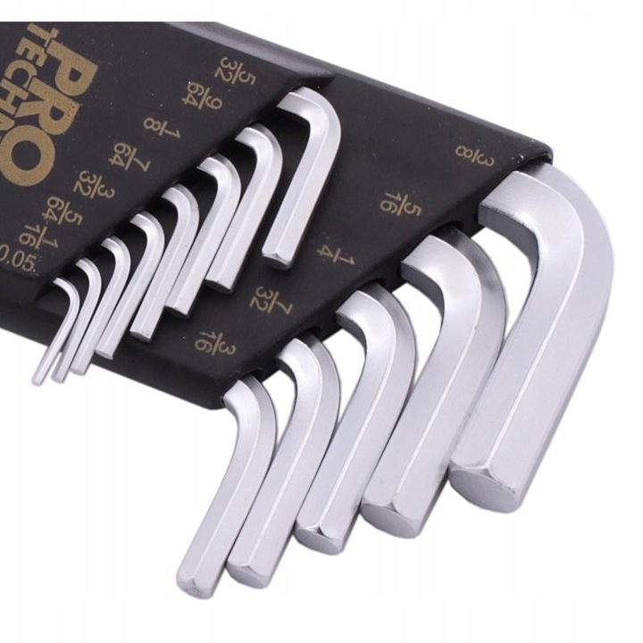 13X KLUCZE IMBUSOWE IMBUS KULKĄ ZESTAW IMBUSY CrV